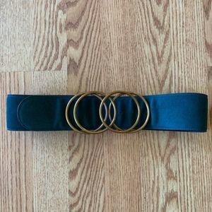 Vintage Saint Laurent Paris Waist Cinch Belt Teal Green